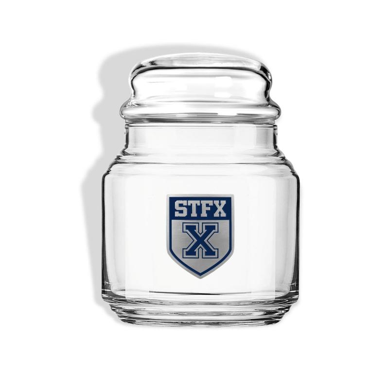 Athletic Shield Pewter Candy Jar