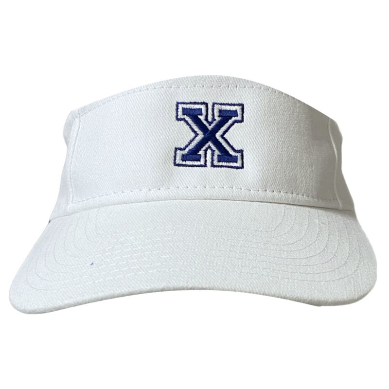 White Sunvisor- Navy Athletic X  Center Front