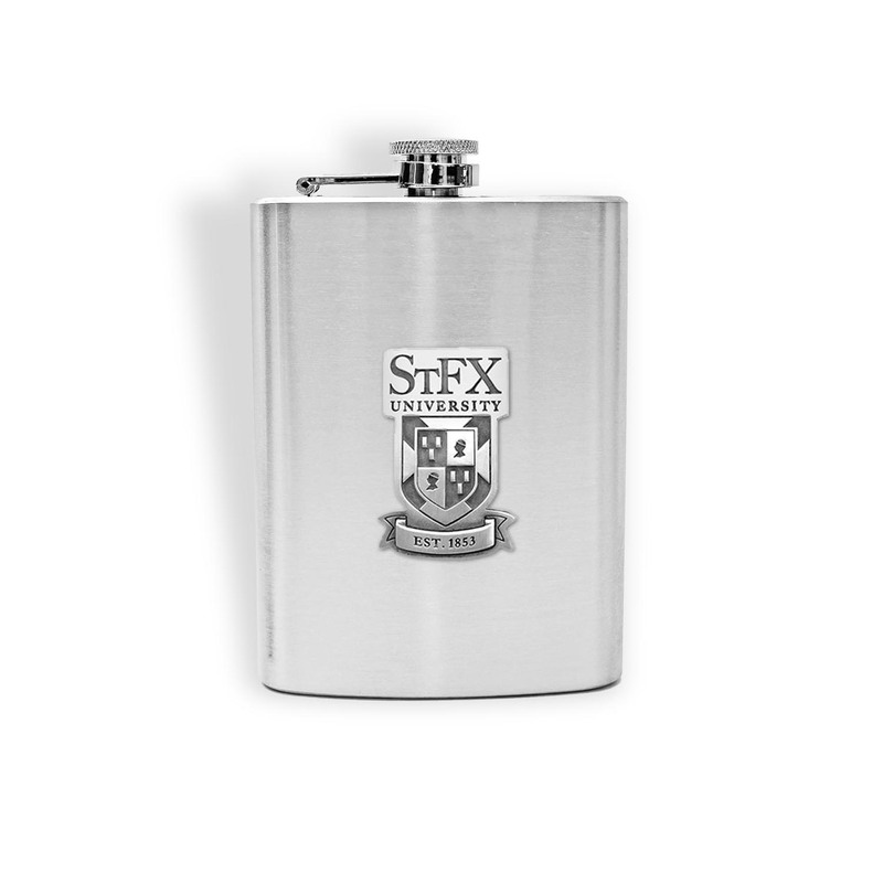 Pewter Academic Crest- Pocket Canteen Flask