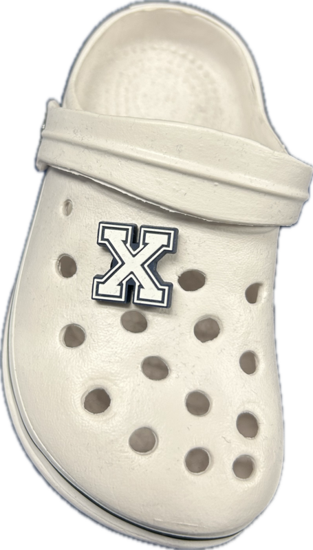 Sandal Charms "White X"-Jibbitz