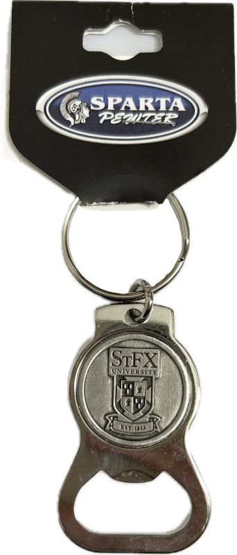 Pewter Academic Crest- Bottle Opener Keychain
