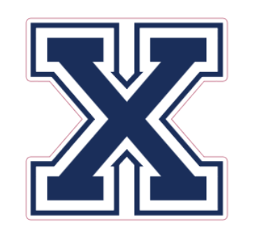 Athletic Sticker- Navy X