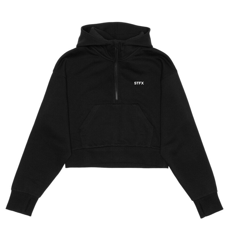 Mid-Crop 1/2 Zip Hoodie