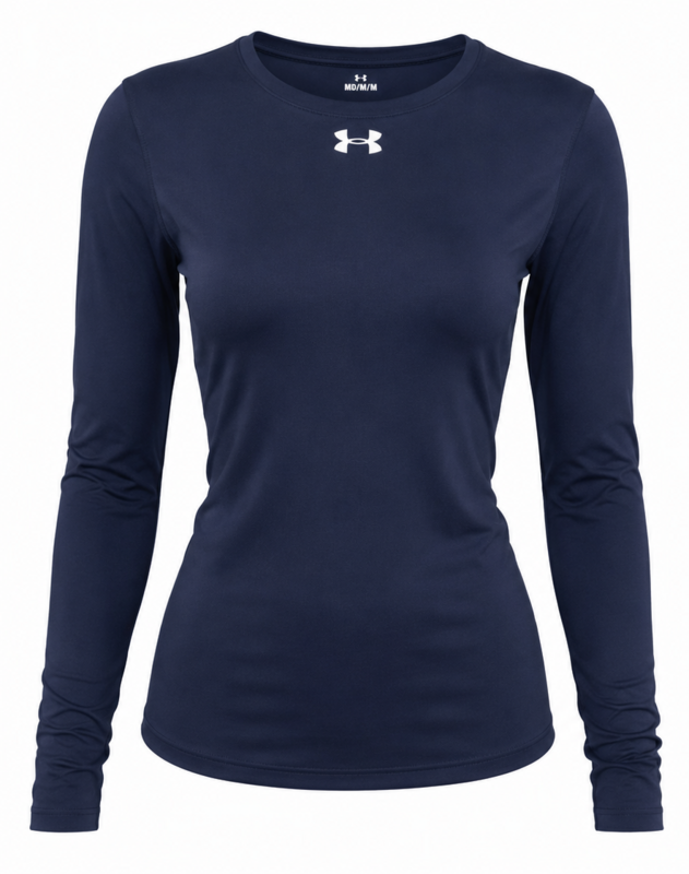 Ladie's Ua Team Tech Longsleeve - Athletic Shield Left Arm