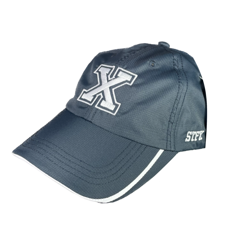 Cap Parachute Sport Performance Fabric Hat - "X" Logo Unstructured Velcro Closure