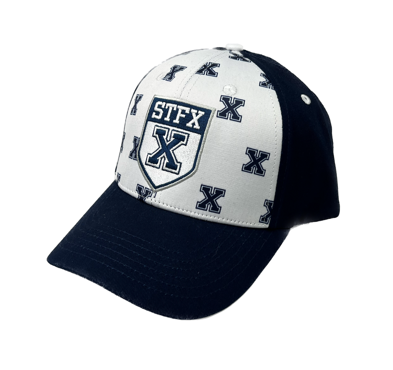 Hatwhite Sublimated Hat "X's & Athletic Shield"