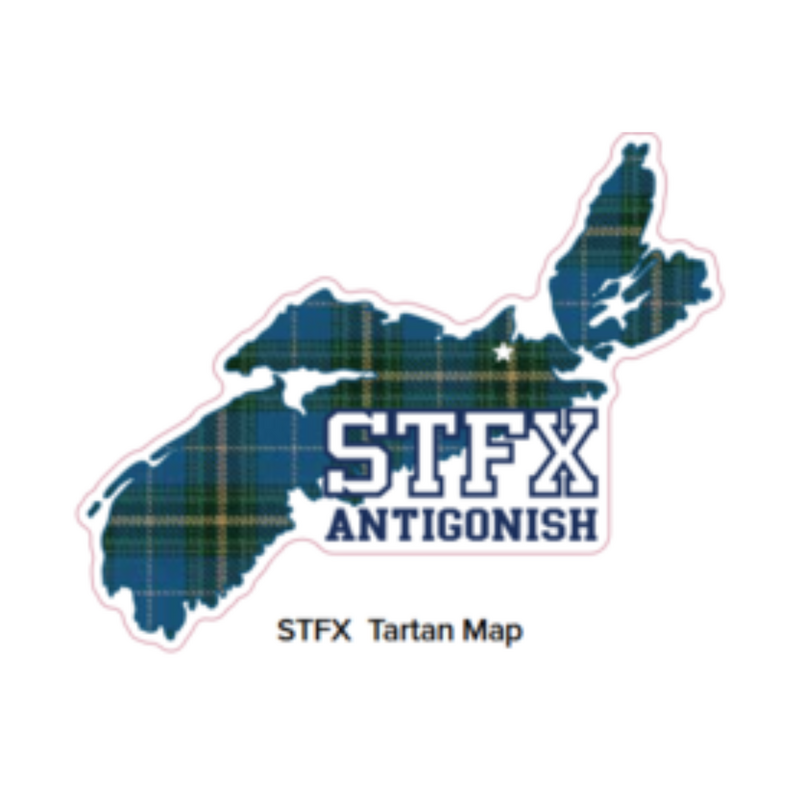 N.S Tartan Map Sticker