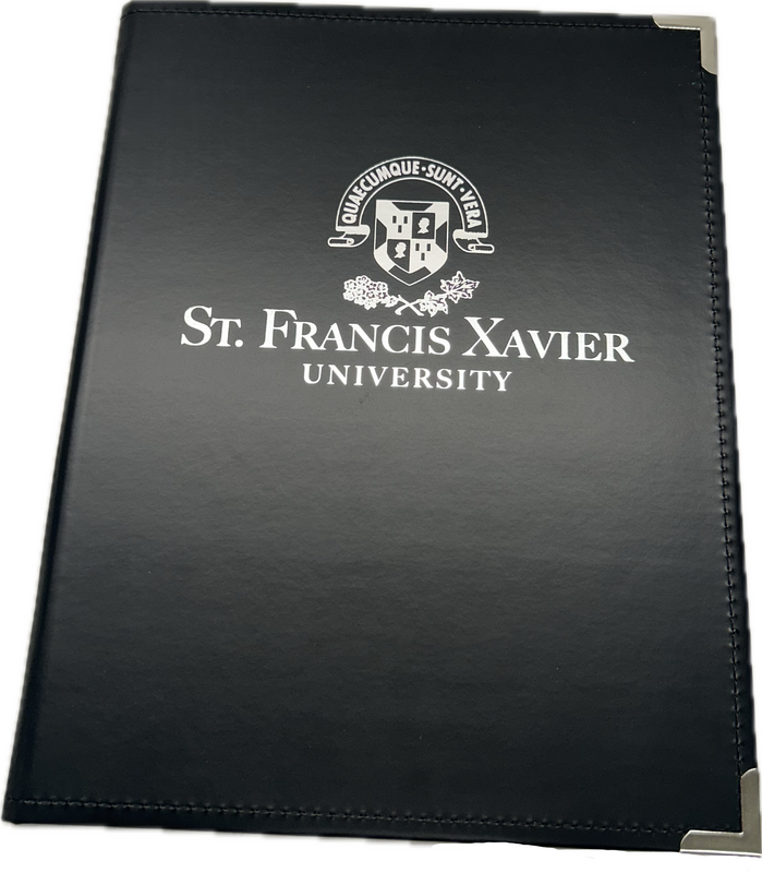 Faux-Leather Padfolio, Includes 8.5-By-11-Inch Writing Pad,