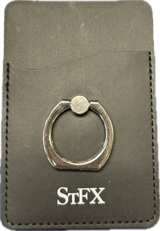 Phone Pocket With Ring -Faux Leather
