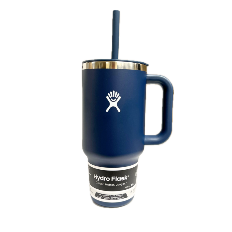 32Oz Hydro Flask All Around Travel Tumbler - Indigo
Handle And Straw