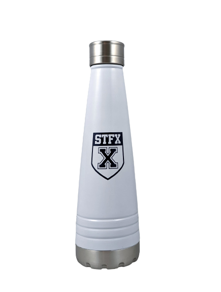 Wht 15oz Stainless Steel Double Walled Water Bottle
"New Shield Logo"