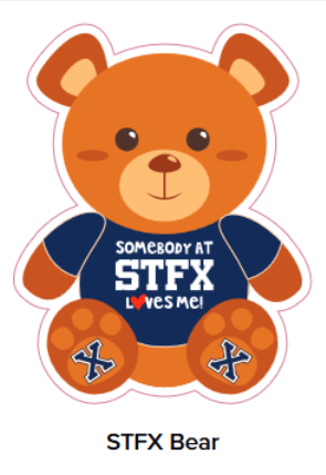 StFx Bear Sticker