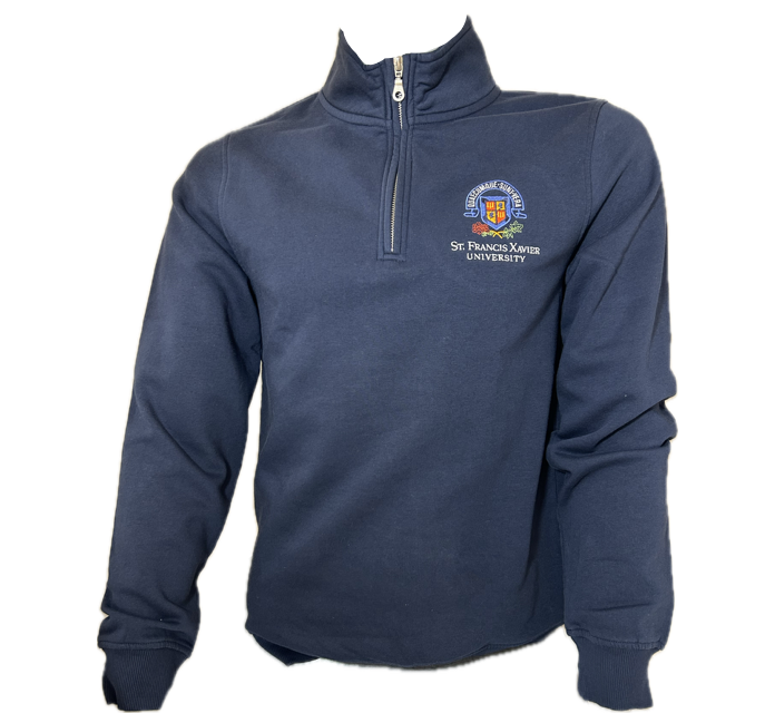 Flux 1/4 Zip Pullover- "Academic Crest"