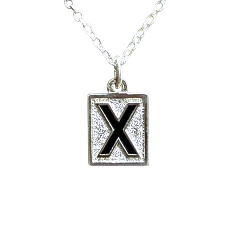 Silver Plated Charm "X"