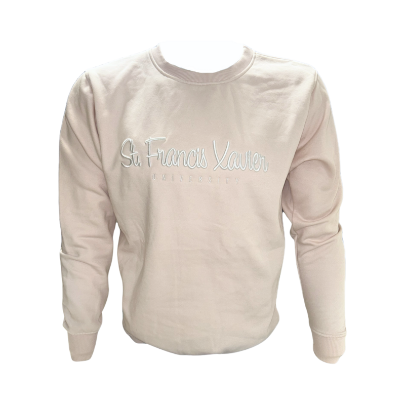 Crewneck-"St. Francis Xavier" Puff Embroidery